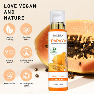 Logo personnalisé Lotion pour les mains le corps blanchissante à l'extrait de papaye Lotion pour le corps à la papaye Lotion pour le corps pour peau sèche hydratant - Product Image 4