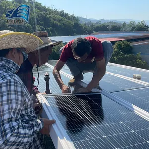 太阳能系统用BIPV太阳能电池板薄膜太阳能逆变器ems太阳能屋顶太阳能电池板