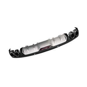 Nuovo Diffusore Posteriore BONULI di Alta Qualità, Accessorio Auto in PP Nero e Argento per <span class=keywords><strong>Skoda</strong></span> Octavia - Product Image 4