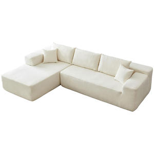 Sofá Seccional en Forma <span class=keywords><strong>de</strong></span> L con Combinación Modular, Sofá Largo para Apartamento <span class=keywords><strong>y</strong></span> Hotel, Diseño Compacto - Product Image 1