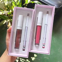 Kits de rouge à lèvres et de crayon à lèvres végétalien à haute pigmentation bricolage Tube différent végétalien marque privée rouge à lèvres liquide mat et ensembles de crayon à lèvres