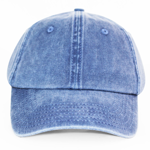 Gorra de Béisbol HBA55 OEM Unisex de Algodón Lavado de 6 Paneles, Azul Vintage, Casual, Deportiva, para Exteriores, Estilo Dad Hat, Venta al Por Mayor Directa de Fábrica - Product Image 3