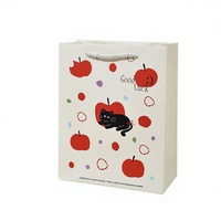Cartoon Kraft Paper Tote Bag for Graduation Valentine's Day Candy Shopping & Wrapping
