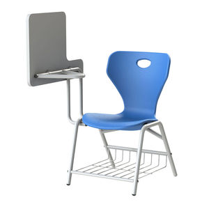 School Furniture Factory Supplier Training <strong>Chair</strong> with Writing <strong>Pad</strong> Student <strong>Chair</strong> with Attached Desk for Office Conference - Product Image 3
