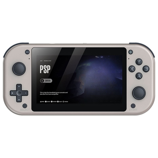 M17 Handheld Game Console 4.3 Inch HD Screen Retro Video Game Console 64GB 10000 Classic Games Emulator Handheld Gaming Device