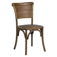Vente en gros Chaises antiques de fête d'événement à dossier haut en rotin fait main pour hôtel et restaurant