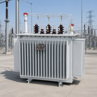 Transformateur de puissance immergé dans l'huile à trois enroulements S11, entrée 11 kV, sortie 400 V, 50 Hz 60 Hz