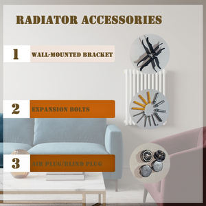 <span class=keywords><strong>Radiateur</strong></span> mural moderne minimaliste à 2 colonnes en acier à faible teneur en carbone pour salons 400mmX290mm, adapté aux projets de construction - Product Image 4