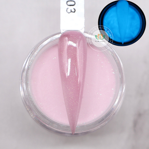 Polvo de uñas acrílico de neón desnudo de etiqueta privada colores luminosos que brillan en la oscuridad polvo acrílico de inmersión para arte de uñas - Product Image 6