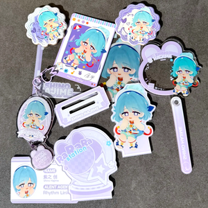 Bâton <span class=keywords><strong>de</strong></span> check-in en acrylique KPOP Kawaii, bâton <span class=keywords><strong>de</strong></span> check-in personnalisé pour les lieux célèbres et les plats délicieux, logo personnalisé - Product Image 4