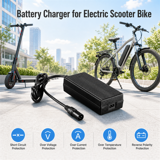 58.8V 3.5A 205W 14S Lithium Li-ion Battery Charger for 52V Electric Bike Scooter with Over Temperature Protection