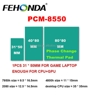 Pcm8550 8.5W PCM giai đoạn thay đổi nhiệt <span class=keywords><strong>Pad</strong></span> 0.2-0.25mm mỏng nhiệt độ cao làm mát <span class=keywords><strong>Pad</strong></span> chết cắt khoảng cách <span class=keywords><strong>Pad</strong></span> CPU - Product Image 5