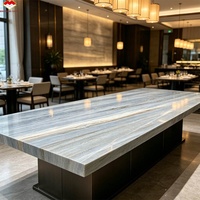 Grande dalle de marbre bleu Palissandro moderne et imperméable pour appartement, hôtel, villa, salon, salle de bain, cuisine, salle à manger, mur et sol