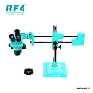 RF4 ホットセール RF-6565TVW フレキシブルブームアーム顕微鏡：6.5-65倍連続ズーム、電子機器修理＆ラボテスト用 - Product Image 2
