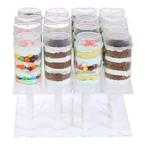 Rõ ràng Acrylic hiển thị thực phẩm đứng 16 Mini Acrylic cupcakes Lollipop chủ lucite perspex bánh Pop đẩy Pop hiển thị đứng - Product Image 1