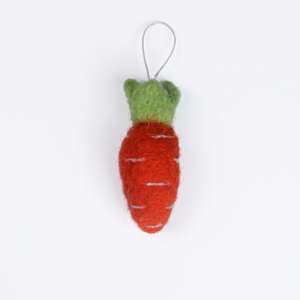 Asterisk <b>Small</b> Handmade Felt Ball Shape Vegetables Fruits <b>Ornament</b> Carrot Garlic Tomato Home Decor Holiday Christmas Gift NP - Product Image 1