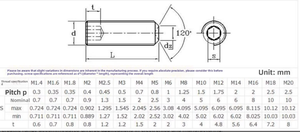 Viti a brugola metriche ad alta resistenza grado 12.9 <span class=keywords><strong>senza</strong></span> testa, viti per macchine M2-M3-M4-M5-M6, finitura nera ossidata - Product Image 3