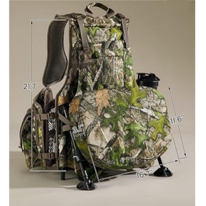 Gilet de chasse camouflage personnalisé avec tabouret pliable, respirant, en tissu Oxford, pour hommes, utilisation en extérieur - Product Image 3