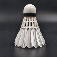 Volant de Badminton en Plumes d'Oie Droites Durables Homologué sur Mesure par le Fabricant d'Origine pour Tournoi Professionnel