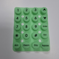 OEM personalizado de goma fosforescente teclado luminoso Control interruptor botón teclado numérico interruptor placas Kit