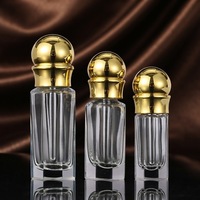 Nouvelles Bouteilles en Verre Octogonales de 3ml, 6ml, 12ml pour Huiles Essentielles avec Bouchon Métallique, Bouteilles de Sérum pour Soins de la Peau et de Parfum Atar