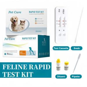 Teste rápido combinado de reagentes veterinários para leucemia felina FIV Ab e FELV Ag para gatos - Product Image 2