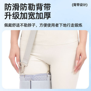 Attelle de fixation de l'articulation du genou, rigide moyenne, couleur grise, unisexe, pour adultes et enfants, soutien à la rééducation - Product Image 5