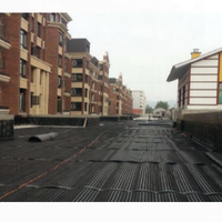 Planche de drainage alvéolée moderne en HDPE durable et imperméable, surface galetée, longueur 30m, épaisseur personnalisable, pour la végétalisation des pentes et des jardins