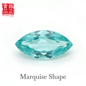 Pierres précieuses de grenat Paraiba Yttrium <span class=keywords><strong>Aluminium</strong></span> synthétiques de laboratoire, taille <span class=keywords><strong>marquise</strong></span>, avec certificat AGL - Product Image 6