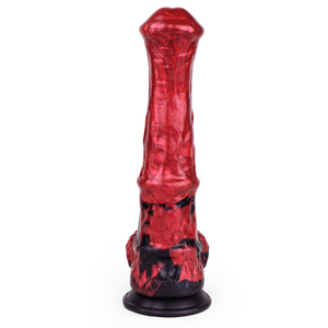 Dildo de silicona con ventosa Red Flames Joshua Fantasy Stallion, tamaño grande, juguete sexual para adultos, sensación realista, silicona suave - Product Image 2