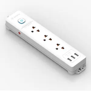 Direct manufacturer popular in Thailand extension socket with USB socket LED indicator with overload protection power strip