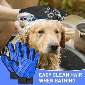 Hot Five-Finger Silicone Cats Hair Removal Gloves Gentle Shedding Brush <b>Pet</b> Grooming Washing Gloves <b>Pet</b> <b>Cleaning</b> <b>Bathing</b> - Product Image 2