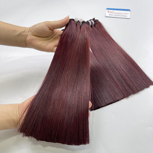 Extensions de cheveux humains vietnamiens Remy, tissage machine, texture naturelle, lisses, qualité supérieure - Product Image 6