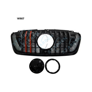 Calandre avant noire à barres verticales style B <span class=keywords><strong>AMG</strong></span> GT améliorée pour Mercedes Benz <span class=keywords><strong>Sprinter</strong></span> 2014-2017 W907 - Product Image 1