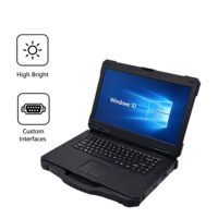 Notebook Industriale Robusto da 15,6 Pollici IP65 Impermeabile, Intel I7 GTX 1050Ti 4G GPS RFID per Lavoro sul Campo