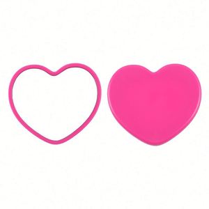 Bulk Women's History Month Custom Promotional <b>Gifts</b> Heart Shaped Mini Pocket Portable Travel Plastic Makeup Purse Mirror for - Product Image 1