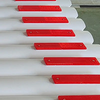 Barrière routière réfléchissante en PVC Guide d'avertissement Poteau de délinéateur de trafic routier flexible