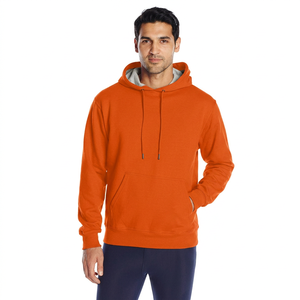 Sudadera con Capucha Extra Grande para Hombre, 100% Algodón, de Alta Calidad, Transpirable, Informal, Diseño Personalizado, Estampado Sólido, para Otoño - Product Image 1