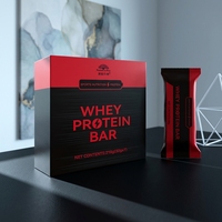 Barre protéinée à haute teneur en protéines, concentré de lactosérum, isolat de soja, polydextrose d'avoine, fabrication OEM, marque privée
