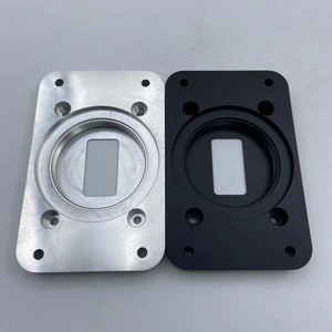 Usinage CNC sur mesure pour la fabrication de plaques de couverture d'équipement en aluminium, boîtiers usinés avec précision, plaques de base, anodisation noire et argentée - Product Image 1