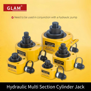Kit de gato de cilindro hidráulico de 30mm de carrera de múltiples secciones Industrial, <span class=keywords><strong>Mini</strong></span> gato de alimentación portátil para construcción naval, construcción - Product Image 6