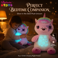 Peluches Licorne Photosensibles Confortables Belinda en Gros avec Lampe Ultraviolette, Jouets en Peluche pour Enfants