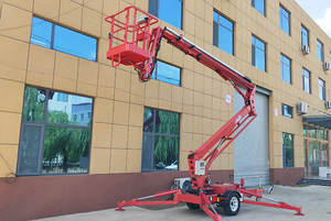 Nouvelle nacelle araignée électrique montée sur remorque, flèche télescopique, empattement 3050 mm, garde au sol 0,06 m, hauteur maximale 18 m, table 1350x830 - Product Image 5