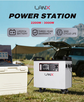Commandes d'échantillons bienvenues - Système d'énergie solaire 2200W 3000W, système de stockage d'énergie LiFePO4 en fer, station d'énergie solaire pour la pêche en extérieur