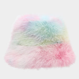 彩色扎染长绒渔夫帽冬季新款保暖帽女大檐时尚渔夫帽 - Product Image 6