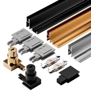 Riel deslizante de vidrio para puerta corredera, riel de doble ranura, riel para puerta corredera, riel para vitrina, riel deslizante superior e inferior para puerta corredera - Product Image 1