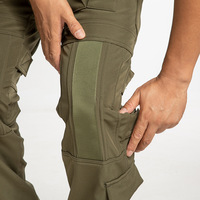 Ensemble de veste softshell en peau de requin pour homme, 2 pièces, doublure en polaire, imperméable, tenue tactique, pantalon cargo, vêtements de camouflage pour l'extérieur