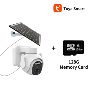 Caméra WiFi <span class=keywords><strong>solaire</strong></span> 3MP sans fil, batterie, PTZ, extérieure, audio bidirectionnel, vision nocturne couleur, caméra de sécurité CCTV - Product Image 2