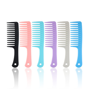 Free Sample Large <b>Wide</b> Tooth Plastic Salon Fashion Detangling Hair Brush Paddle Anti-Static Round Handle Long Curly for Hair - Product Image 1