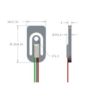 ESMTS550-50kg portatile a bilance con gancio sensore di tensione Full-Bridge a basso prezzo sensori di forza e celle di carico - Product Image 4